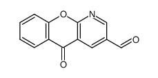 5-oxo-5H-chromeno[2,3-b]pyridine-3-carbaldehyde结构式