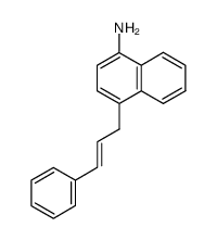 4-(3-phenylallyl)naphthalen-1-amine Structure