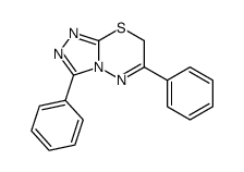 3,6-diphenyl-7H-[1,2,4]triazolo[3,4-b][1,3,4]thiadiazine Structure