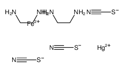 ethane-1,2-diamine,iron(2+),mercury(2+),tetrathiocyanate Structure