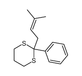 2-(3-Methyl-2-butenyl)-2-phenyl-1,3-dithiane结构式