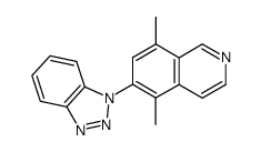 1-(5,8-Dimethylisoquinolin-6-yl)-1H-benzotriazole结构式
