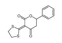 3-(1,3-dithiolan-2-ylidene)-6-phenyloxane-2,4-dione结构式