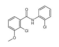 2-chloro-N-(2-chlorophenyl)-3-methoxybenzamide结构式