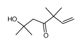 6-hydroxy-3,3,6-trimethylhept-1-en-4-one Structure