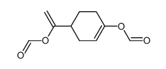 1-formyloxy-4-(1-formyloxy-vinyl)-cyclohexene结构式