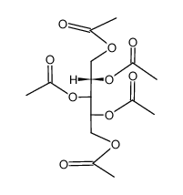 Acetic acid (S)-2,3-diacetoxy-1-(1,2-diacetoxy-ethyl)-propyl ester结构式