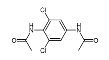 N,N'-(2,6-dichloro-p-phenylene)-bis-acetamide Structure
