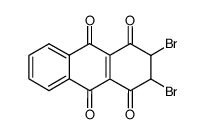 2,3-dibromo-2,3-dihydro-anthracene-1,4,9,10-tetraone结构式