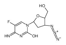 4-amino-1-[(2R,4S,5S)-4-azido-5-(hydroxymethyl)oxolan-2-yl]-5-fluoropyrimidin-2-one Structure