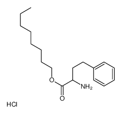 octyl 2-amino-4-phenylbutanoate,hydrochloride Structure