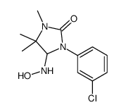 1-(3-chlorophenyl)-5-(hydroxyamino)-3,4,4-trimethylimidazolidin-2-one结构式