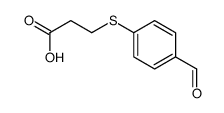 3-(4-formylphenyl)sulfanylpropanoic acid结构式