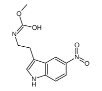 methyl N-[2-(5-nitro-1H-indol-3-yl)ethyl]carbamate结构式