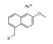 Lead(II); (6-methoxy-naphthalen-1-yl)-methanethiolate结构式