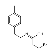 3-bromo-N-[2-(4-methylphenyl)ethyl]propanamide Structure