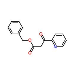 Benzyl 3-oxo-3-(2-pyridinyl)propanoate结构式