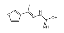 [1-(furan-3-yl)ethylideneamino]urea结构式