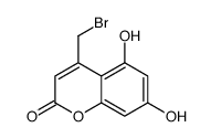 4-(Bromomethyl)-5,7-dihydroxy-2H-chroMen-2-one结构式