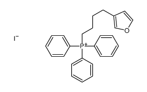 4-(furan-3-yl)butyl-triphenylphosphanium,iodide Structure