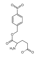 (4R)-4-amino-5-[(4-nitrophenyl)methoxy]-5-oxopentanoate结构式
