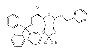 苄基2,3-O-异亚丙基-6-O-三苯甲基-5-酮-α-D-甘露呋喃糖图片