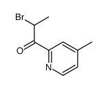 2-溴-1-(4-甲基-吡啶-2-基)-丙烷-1-酮结构式