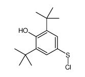 (3,5-ditert-butyl-4-hydroxyphenyl) thiohypochlorite结构式