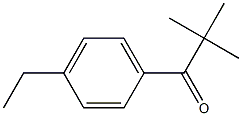 1-(4-ETHYL-PHENYL)-2,2-DIMETHYL-PROPAN-1-ONE结构式