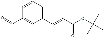 (E)-tert-butyl 3-(3-formylphenyl)acrylate结构式