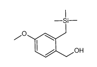 4-methoxy-2-[(trimethylsilyl)methyl]benzyl alcohol Structure