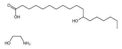 12-hydroxyoctadecanoic acid, compound with 2-aminoethanol (1:1) structure