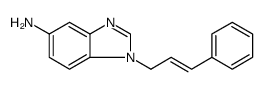 1H-Benzimidazol-5-amine, 1-(3-phenyl-2-propen-1-yl) Structure