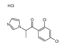 1-(2,4-dichlorophenyl)-2-(1H-imidazol-1-yl)propan-1-one hydrochloride structure