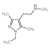 N-[2-(1-乙基-3,5-二甲基-1H-吡唑-4-基)乙基]-n-甲胺结构式
