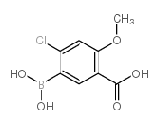 5-羧基-2-氯-4-甲氧基苯硼酸结构式