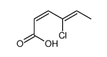 4-chlorohexa-2,4-dienoic acid Structure