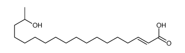 17-hydroxyoctadec-2-enoic acid Structure