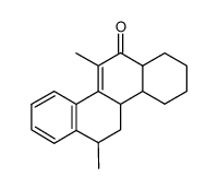 2-Oxo-1,8-dimethyl-2,3,4,5,6,7,8,15,17,18-decahydrochrysen结构式
