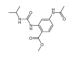 Methyl-4-acetylamino-2-(3-isopropylureido)-benzoate Structure