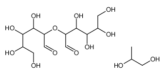 propane-1,2-diol,(2R,3S,4R,5R)-3,4,5,6-tetrahydroxy-2-[(2R,3S,4R,5R)-3,4,5,6-tetrahydroxy-1-oxohexan-2-yl]oxyhexanal Structure