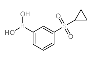 3-(环丙基磺酰基)苯硼酸结构式