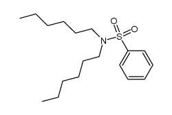 N,N-dihexyl-benzenesulfonamide结构式