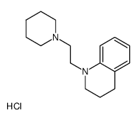 1-(2-piperidin-1-ylethyl)-3,4-dihydro-2H-quinoline,hydrochloride结构式