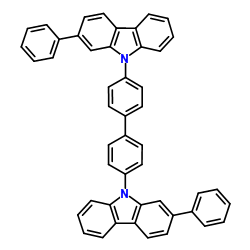 4,4'-Bis(2-phenyl-9H-carbazol-9-yl)-1,1'-biphenyl结构式