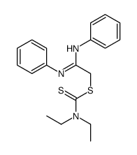 (2-anilino-2-phenyliminoethyl) N,N-diethylcarbamodithioate Structure