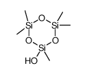 2-hydroxy-2,4,4,6,6-pentamethyl-1,3,5,2,4,6-trioxatrisilinane结构式