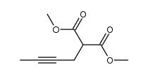 2-but-2-ynyl-malonic acid dimethyl ester Structure