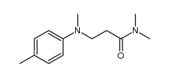 3-[N-methyl-N-(4-methylphenyl)amino]-N,N-dimethylpropanamide Structure