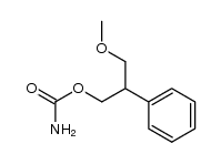 2-phenyl-3-methoxy-propanol carbamate结构式